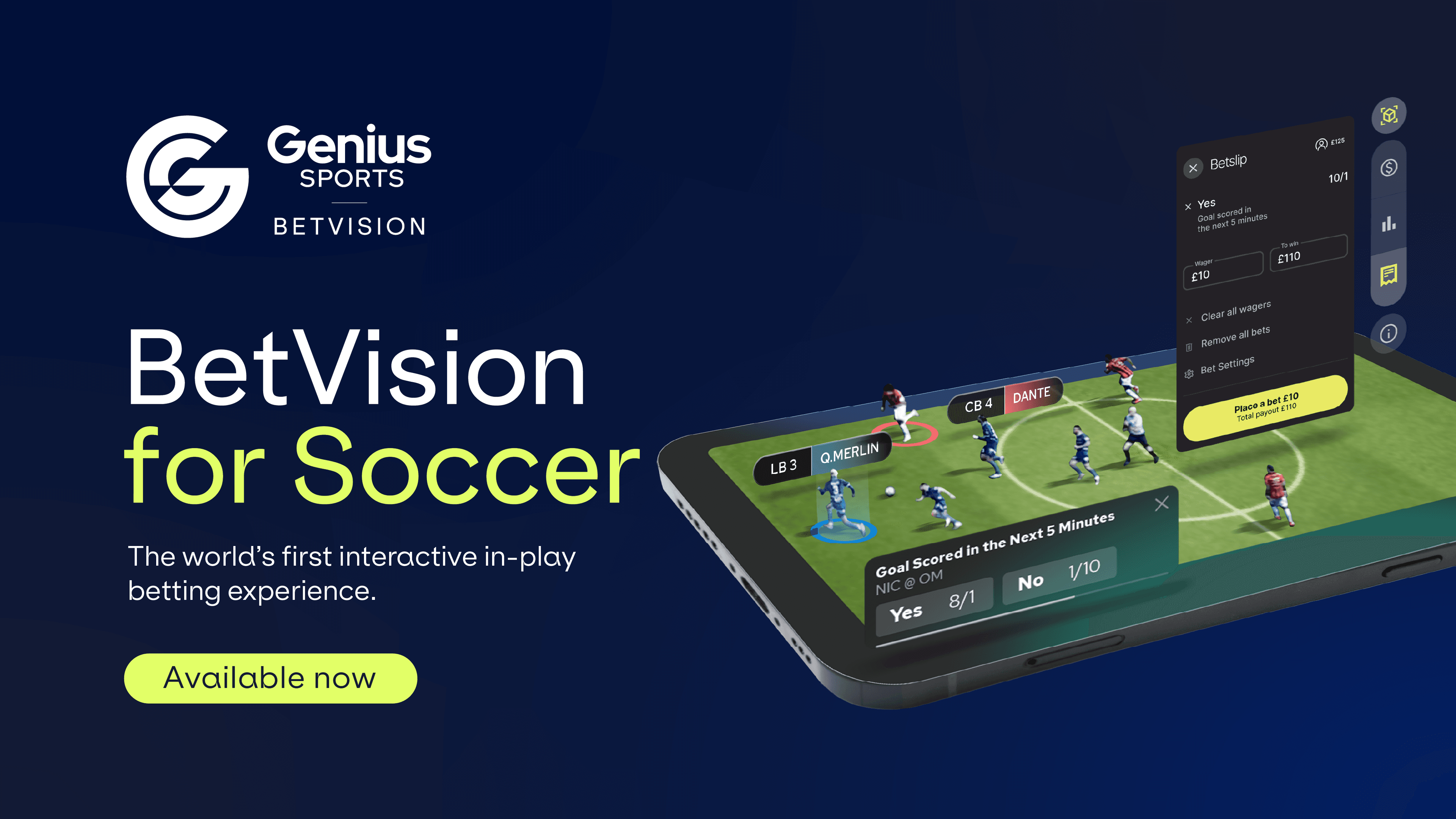 BetVision immersive in-play betting